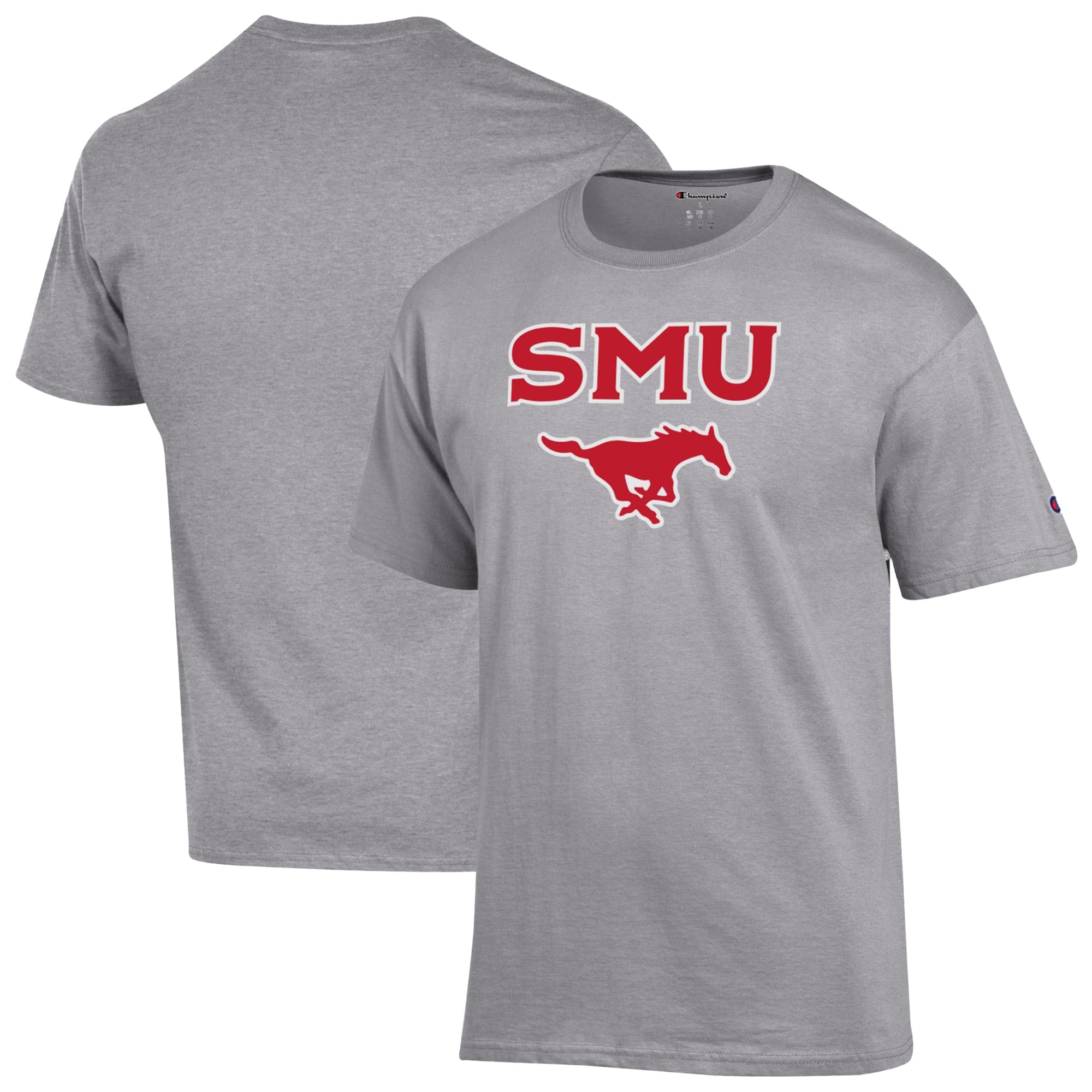 Men's Champion Royal SMU Mustangs Arch Over Logo T-Shirt